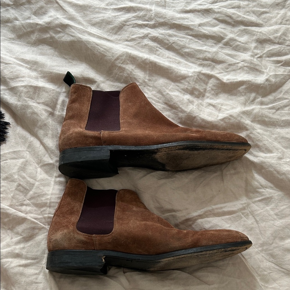 Men's Brown Suede Chelsea Boots